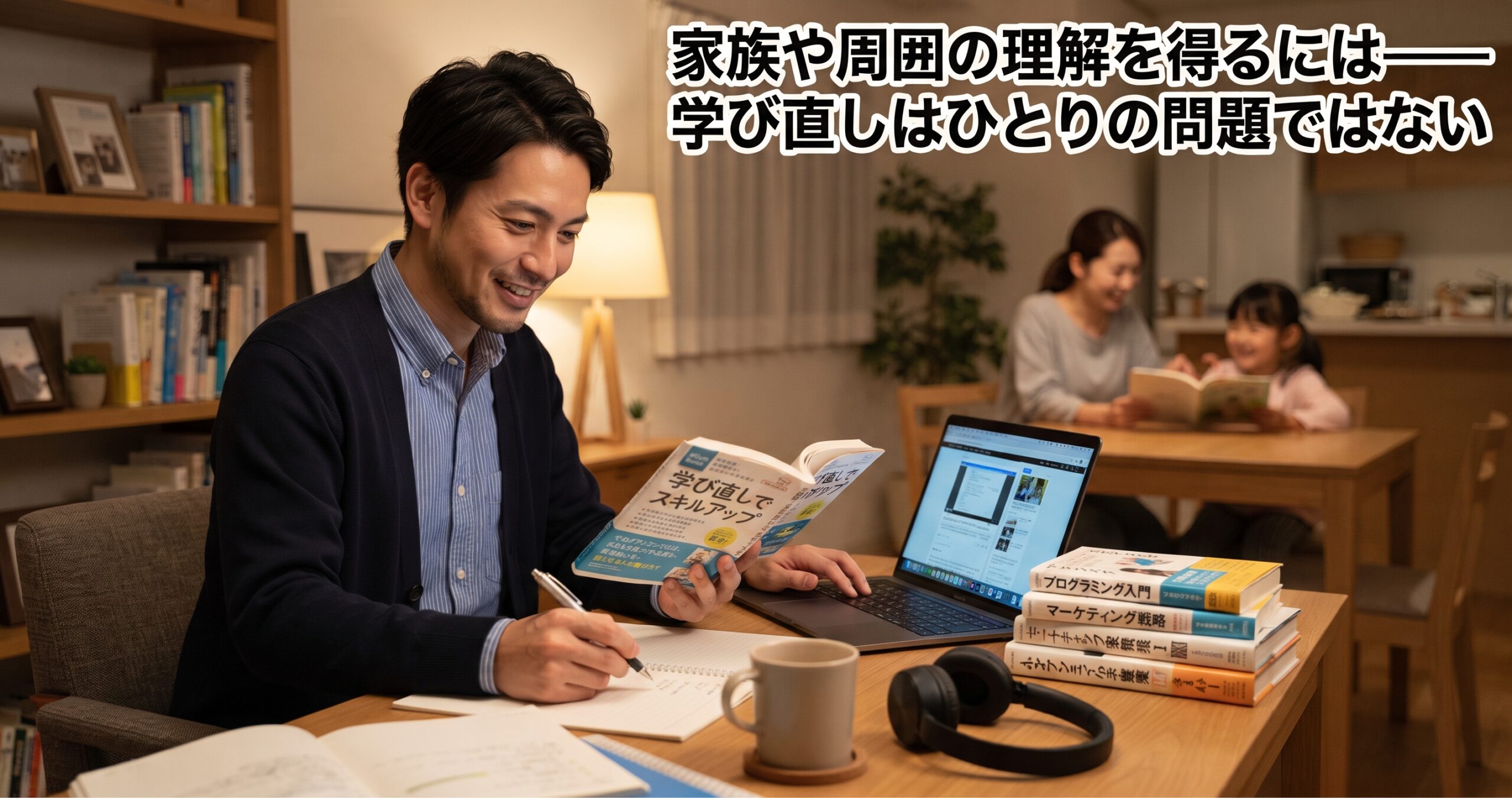 家族や周囲の理解を得るには——学び直しはひとりの問題ではない