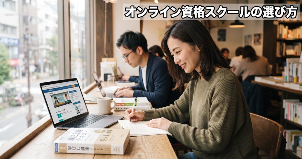 オンライン資格スクールの選び方——料金・サポート・継続率で見る違い
