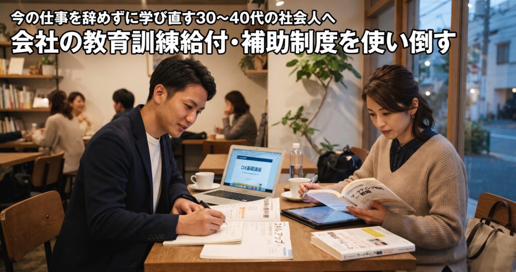 会社の教育訓練給付・補助制度を使い倒す